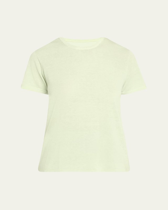 Machine Washable Cashmere Crewneck Top